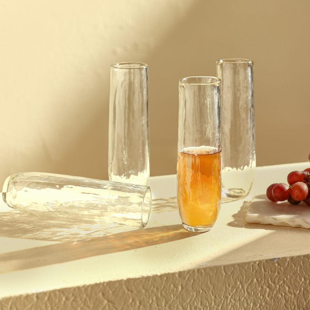 Stemless Flutes Set of 4