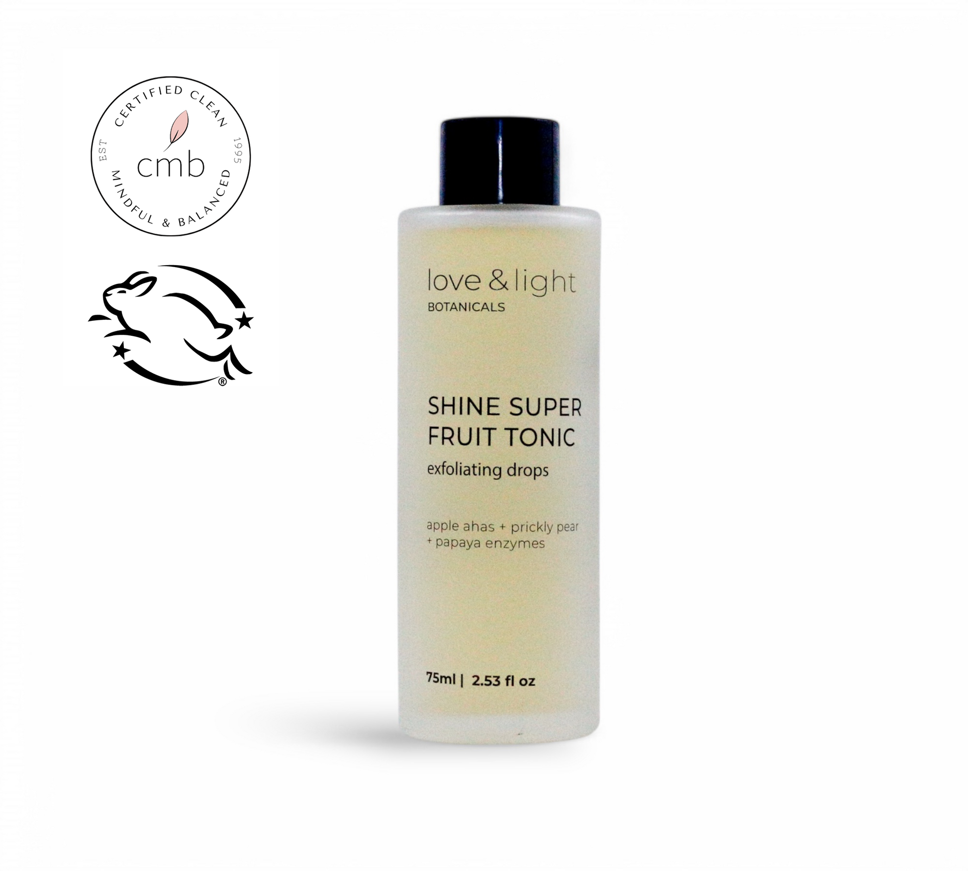 Shine superfruit tonic exfoliating drops by Love & Light Botanicals