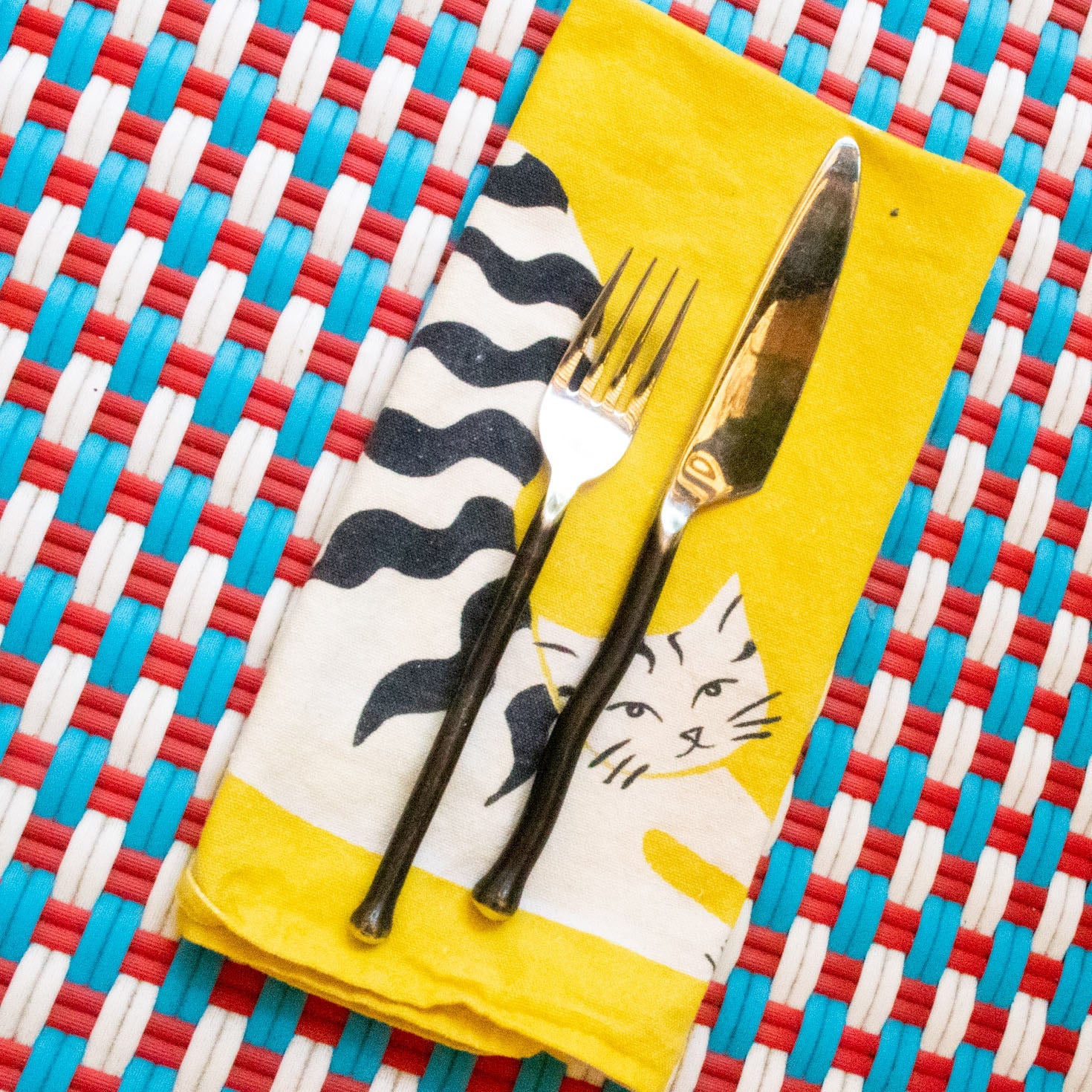 supra endura tea towel, organic tea towel, cat tea towel, sustainable tea towel,
