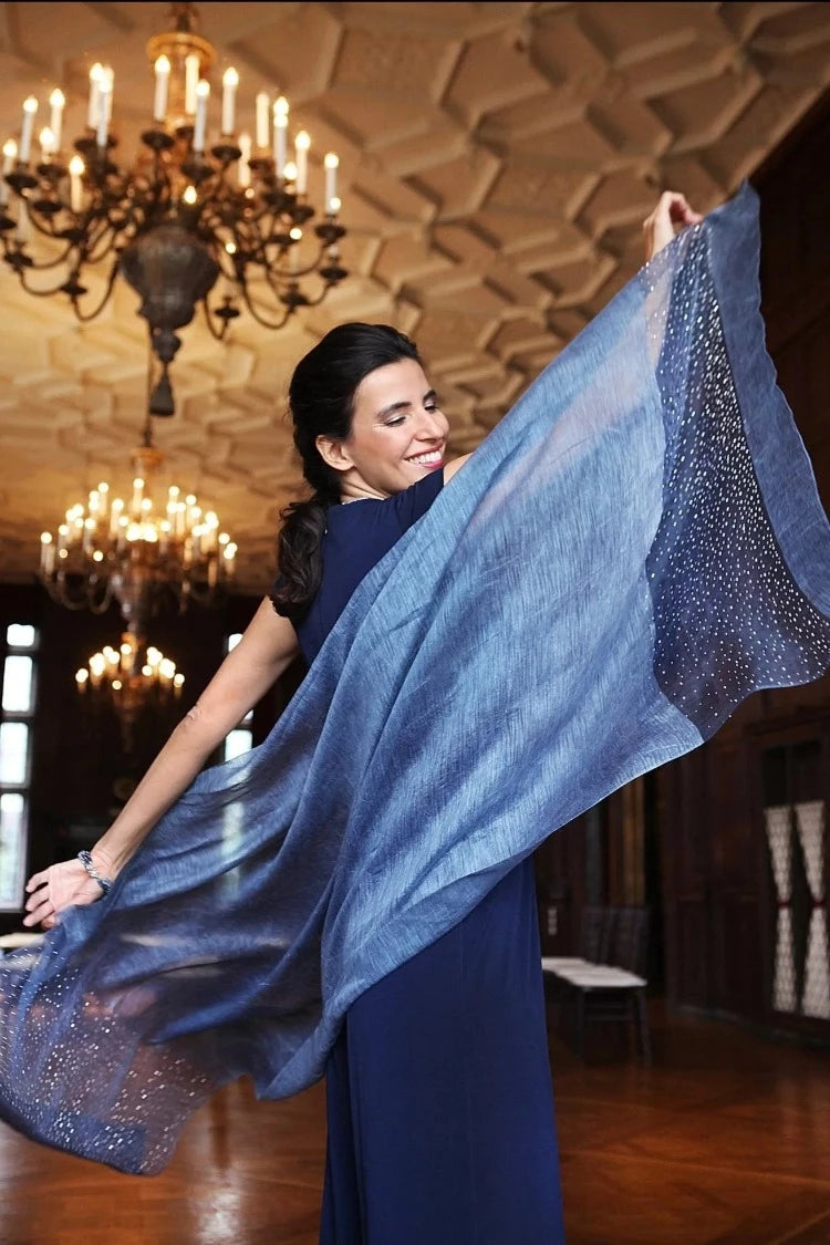 Star Gazer Scarf - Blue