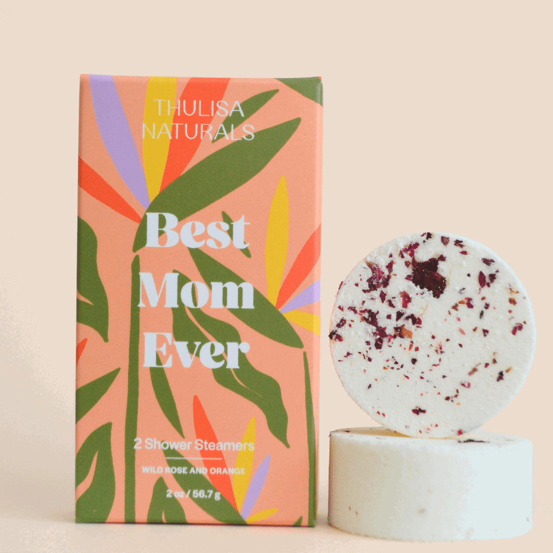Mother's Day Orange and Rose Shower Steamer Gift Set - ThulisaNaturals