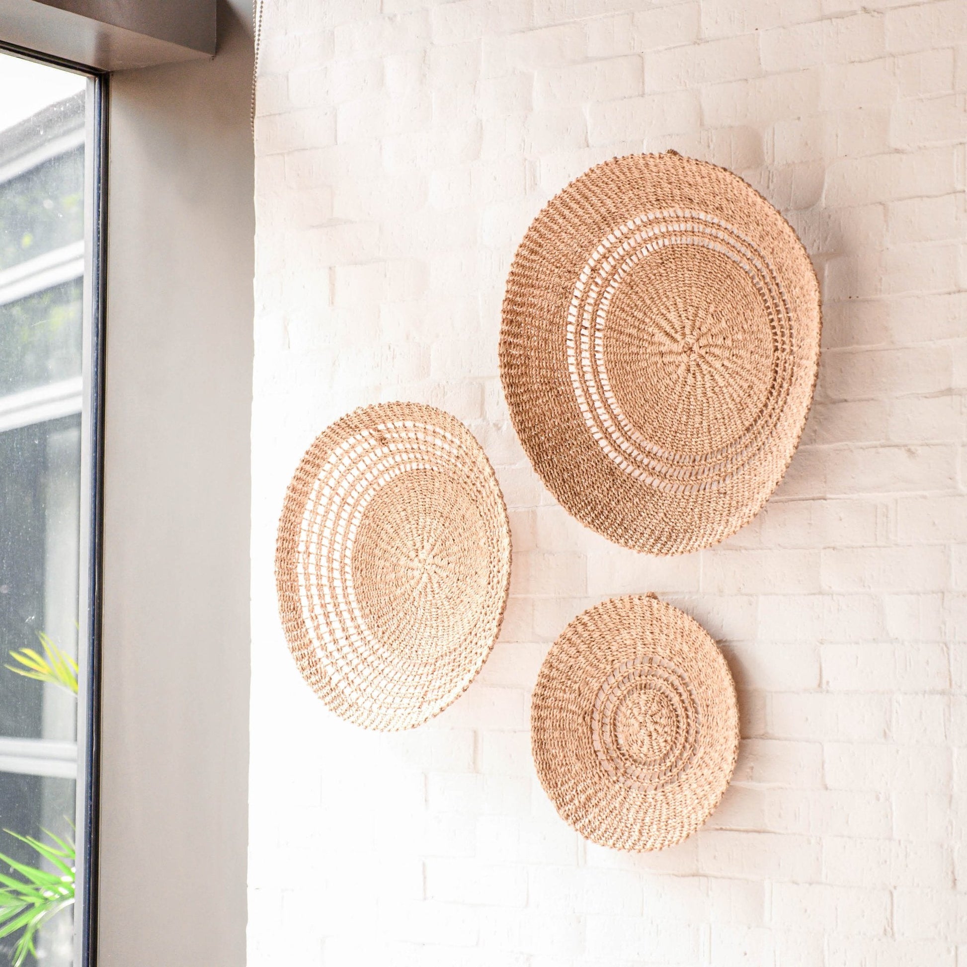 Wall Baskets - Open Weave Wall Baskets, Large - Woven Wall Baskets | LIKHÂ - LIKHÂ
