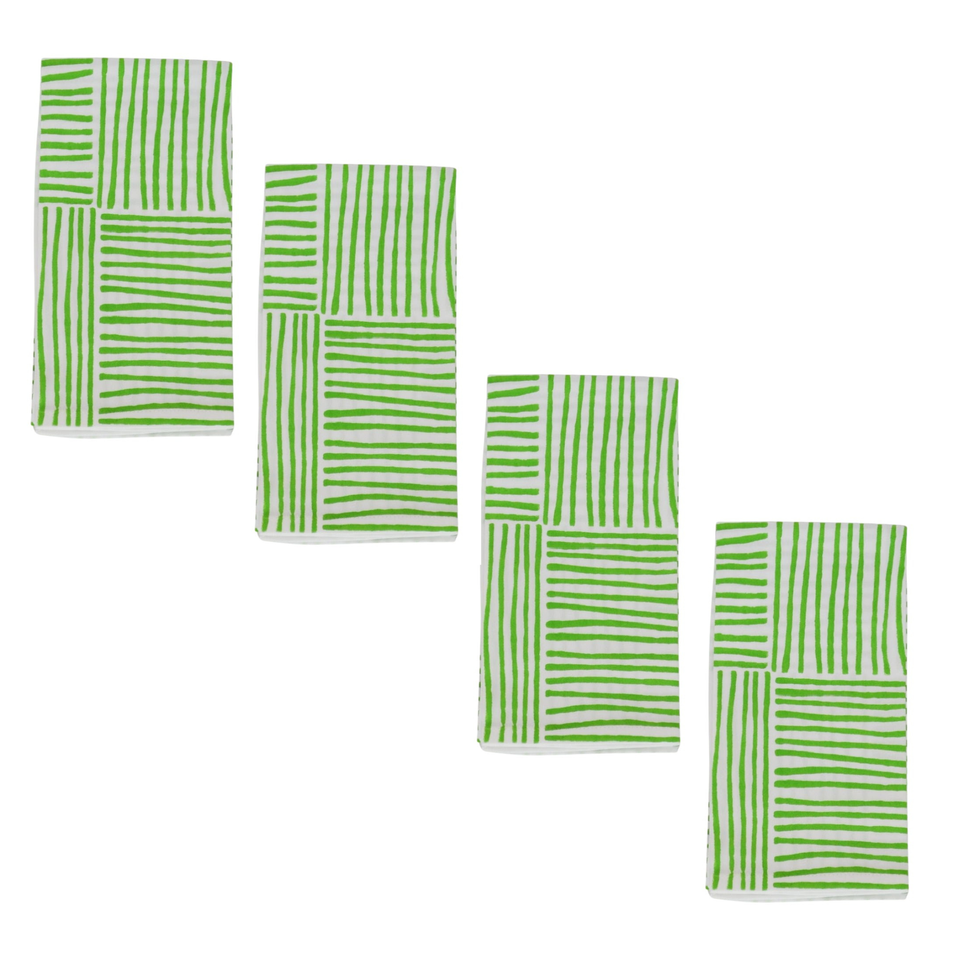 Organic Napkins (set of 4) - Striped, Vine - The Mended Company