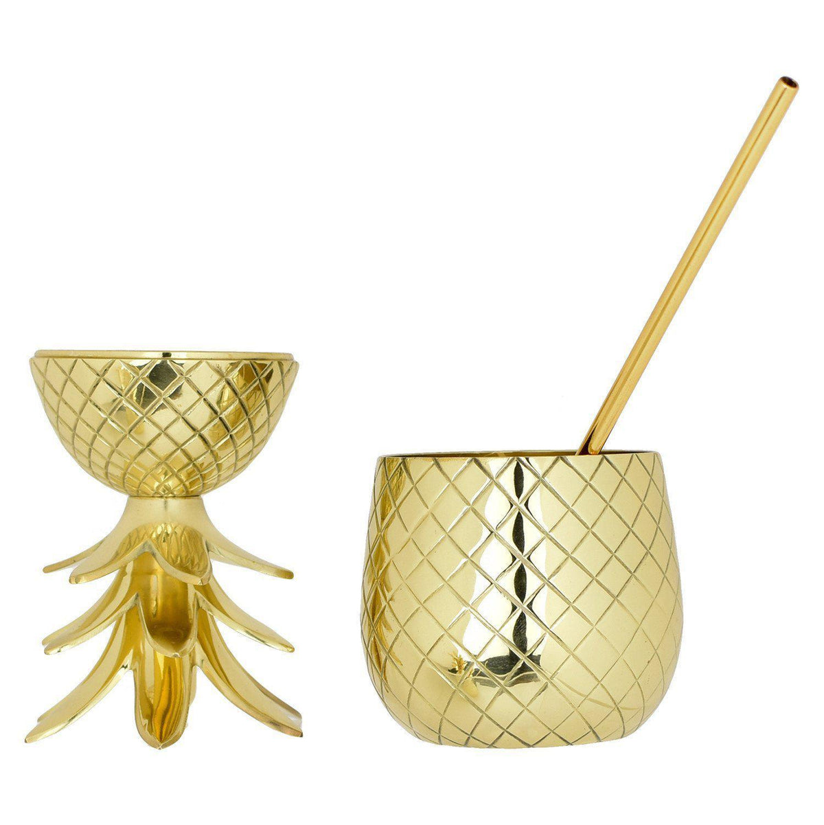 The Royal Hawaiian Pineapple Tumbler (18 Ounce)-Home Gifts-Prince of Scots-810032751753-PineGold8-Prince of Scots
