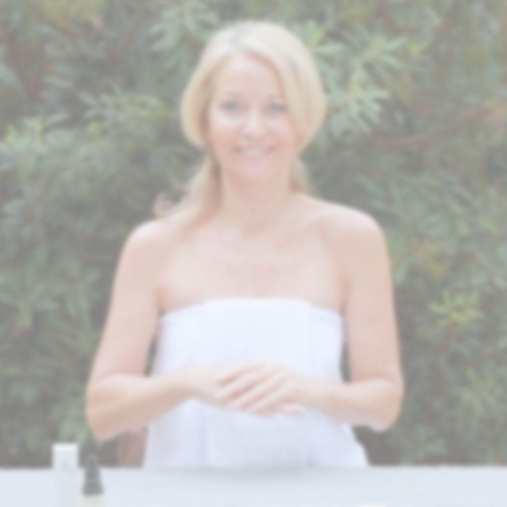 Video of woman demonstrating how to apply Annmarie Herbal Facial Oil for normal and combination skin during a natural skincare routine.
