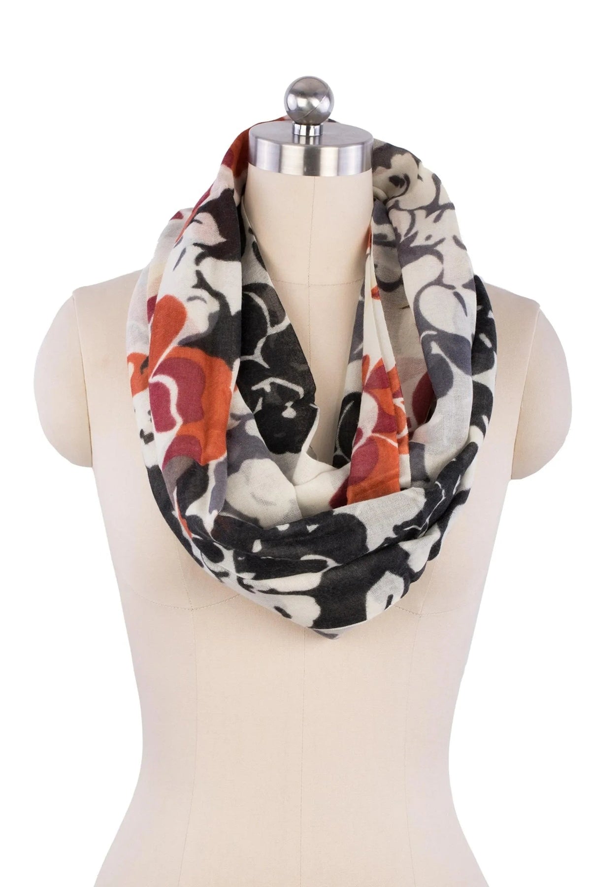 Stacked Deck Loop Scarf Dark Multi