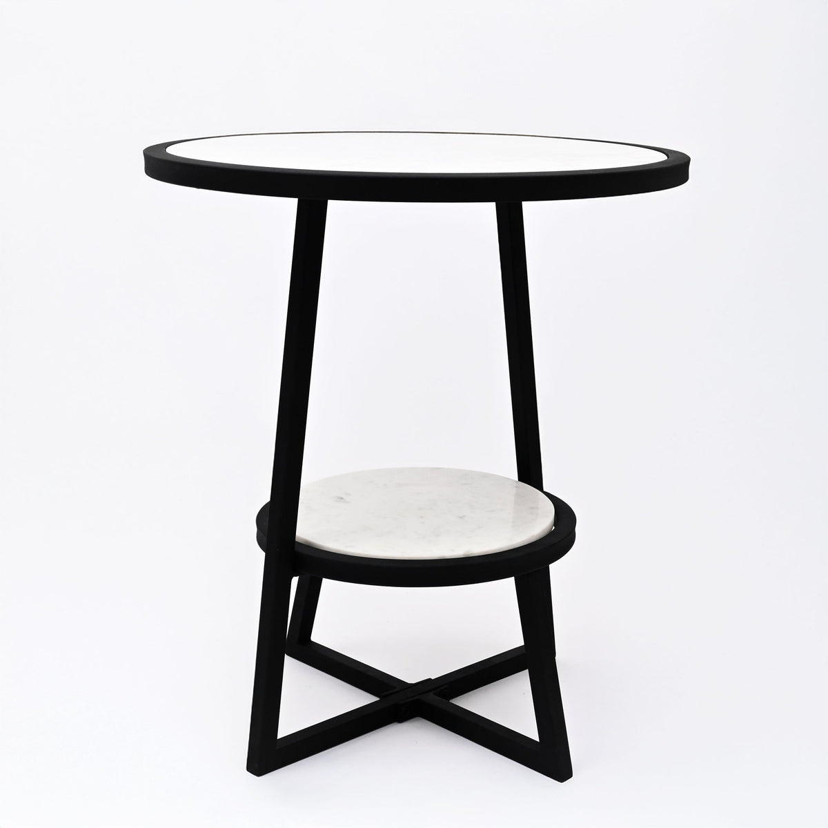 End Table | White Marble Top Side Table