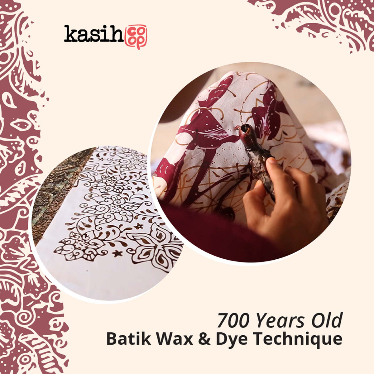 kasih coop batik wax and dye canting tool