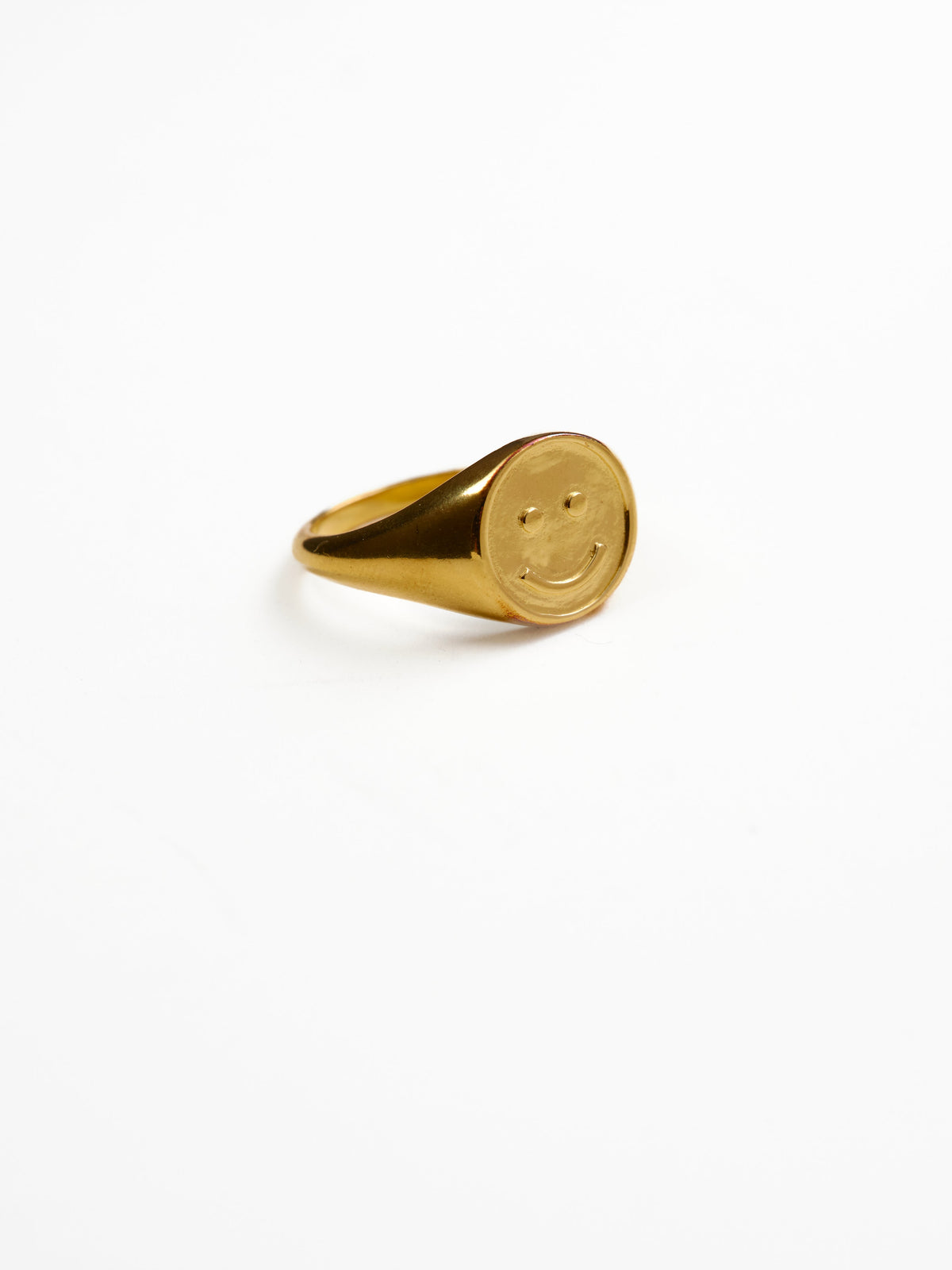 Finley Signet Ring in 14k recycled gold vermeil, view 2
