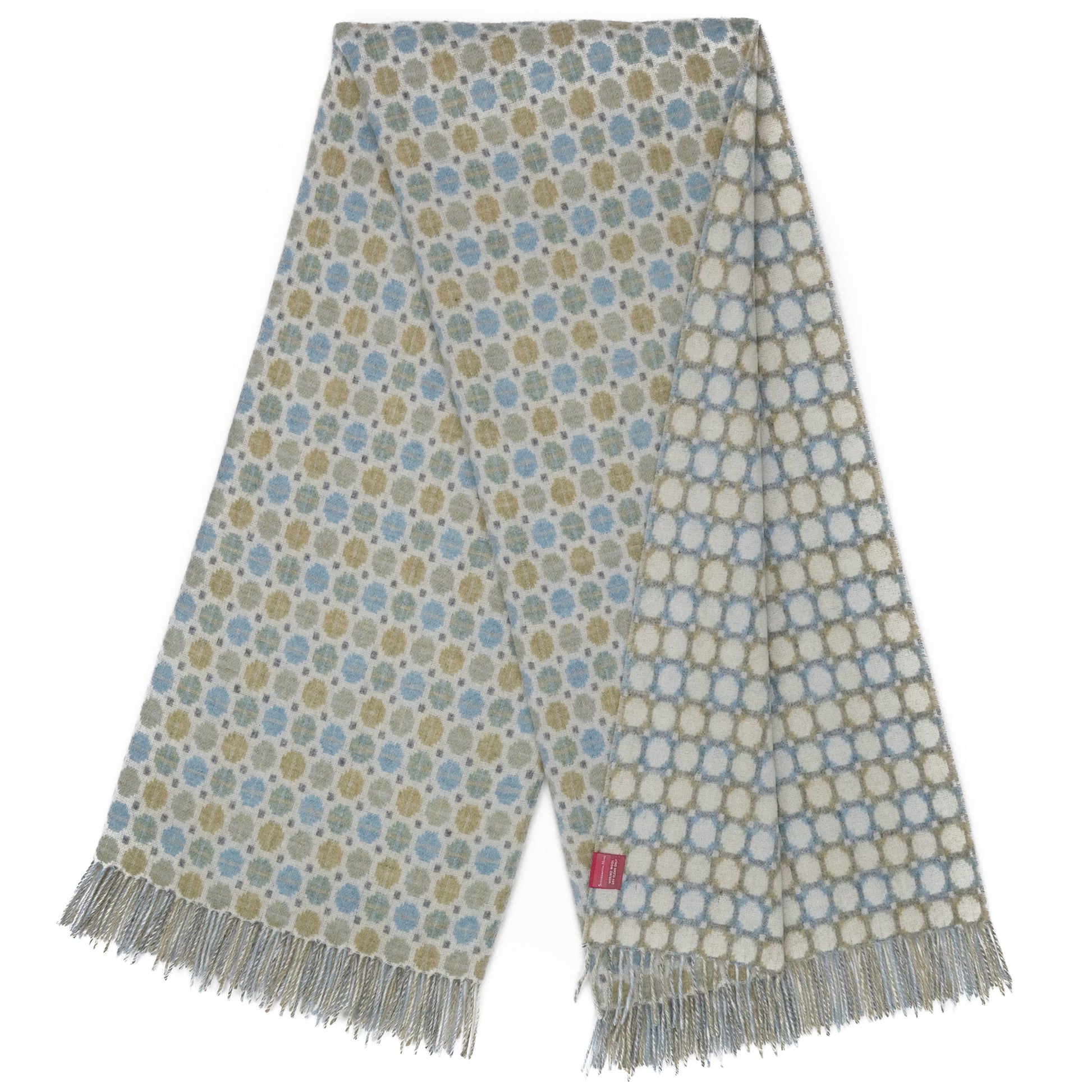 Southampton Home Merino Wool Medallion (Sky)-Throws and Blankets-[bar code]-Prince of Scots