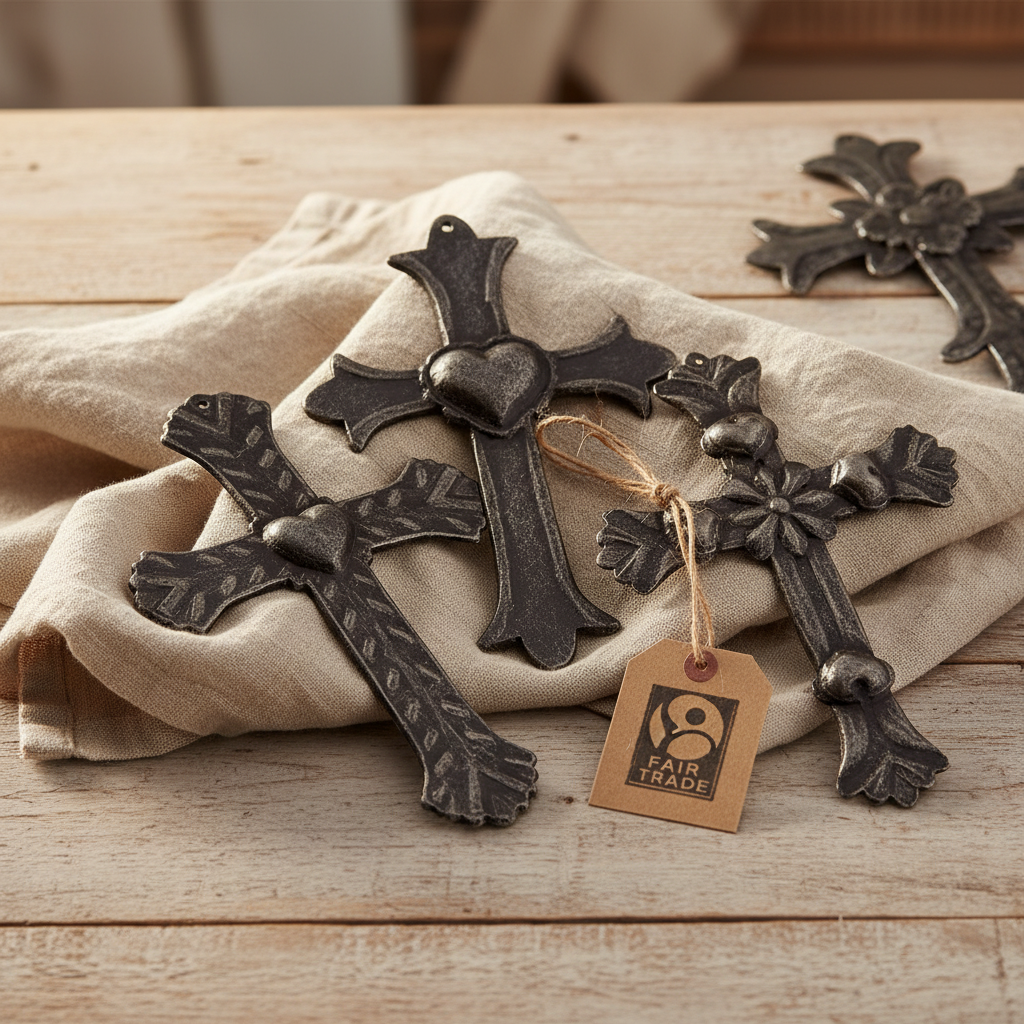 Large Crosses Set of 4 - lifestyle close-up detail gift