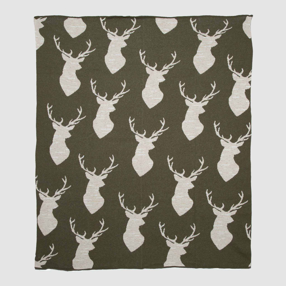 In2Green Eco Throw Cotton Sustainable Knit Throw Blanket | Oh Deer 655646736983 BL01OD1