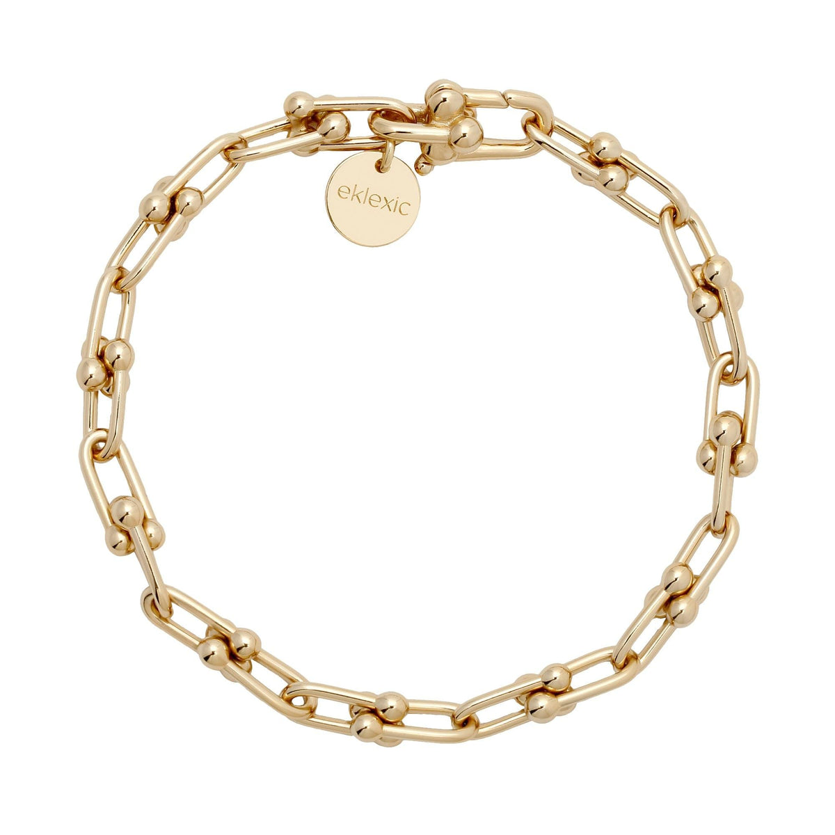 Gold-toned chain link bracelet from the Small Margaux Bracelet collection