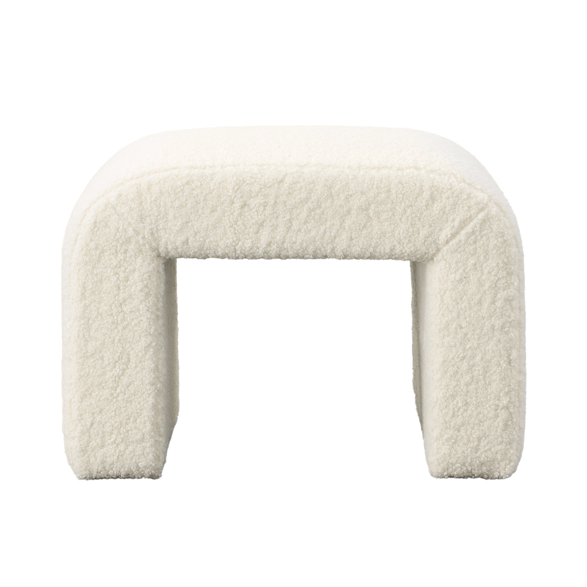 Knox Faux Sheepskin Accent Bench