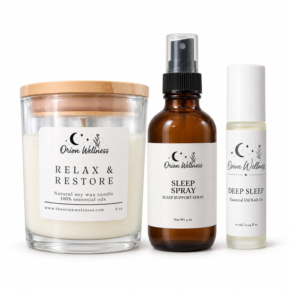 Deep Sleep Gift Set by Orion Wellness on a white background