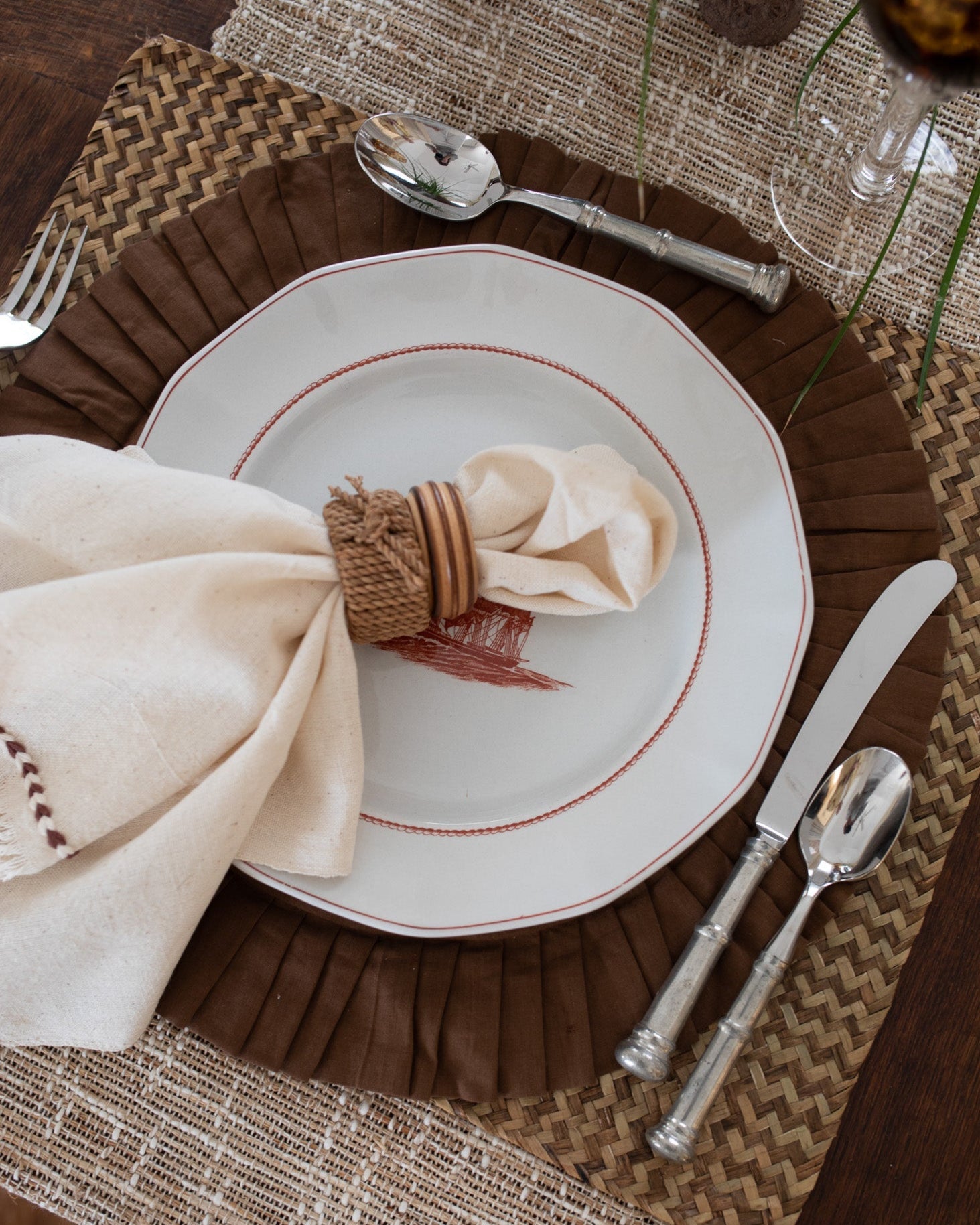 Chocolate Circle Placemat - Thumbnail 2