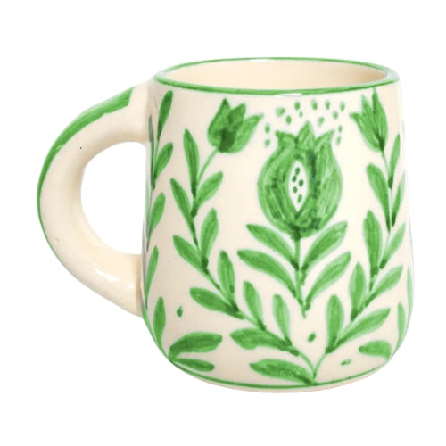 Green Anaar Coffee Mug 3.5x3 Inches Set of 4 - Casa Amarosa
