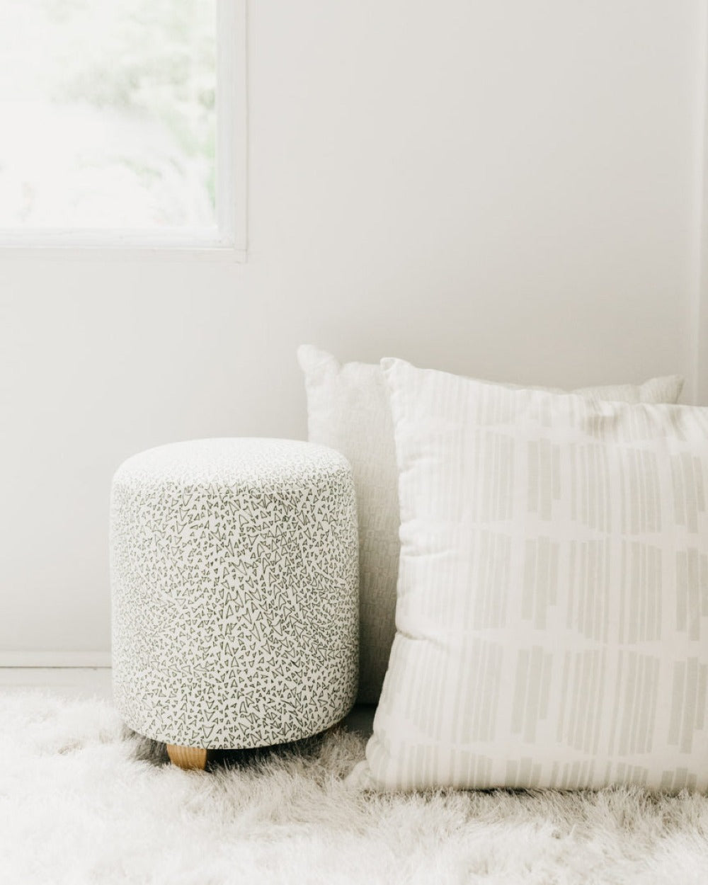 Basilone in Cereus Small Round Ottoman - at300nelson