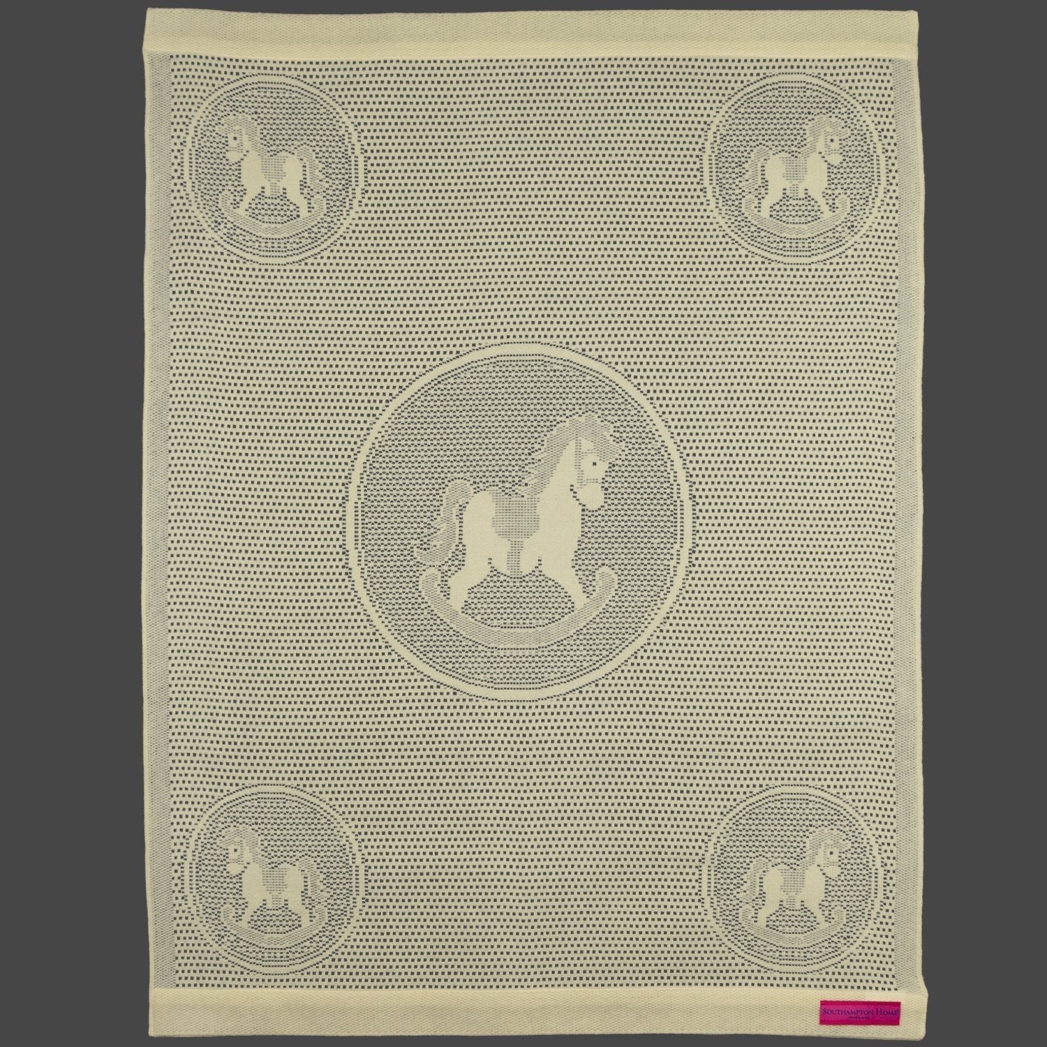 Southampton Home Lace Weave Rocking Horse Baby Blanket ~ Yellow ~-Gifts-00810032751265-{sku]-Prince of Scots