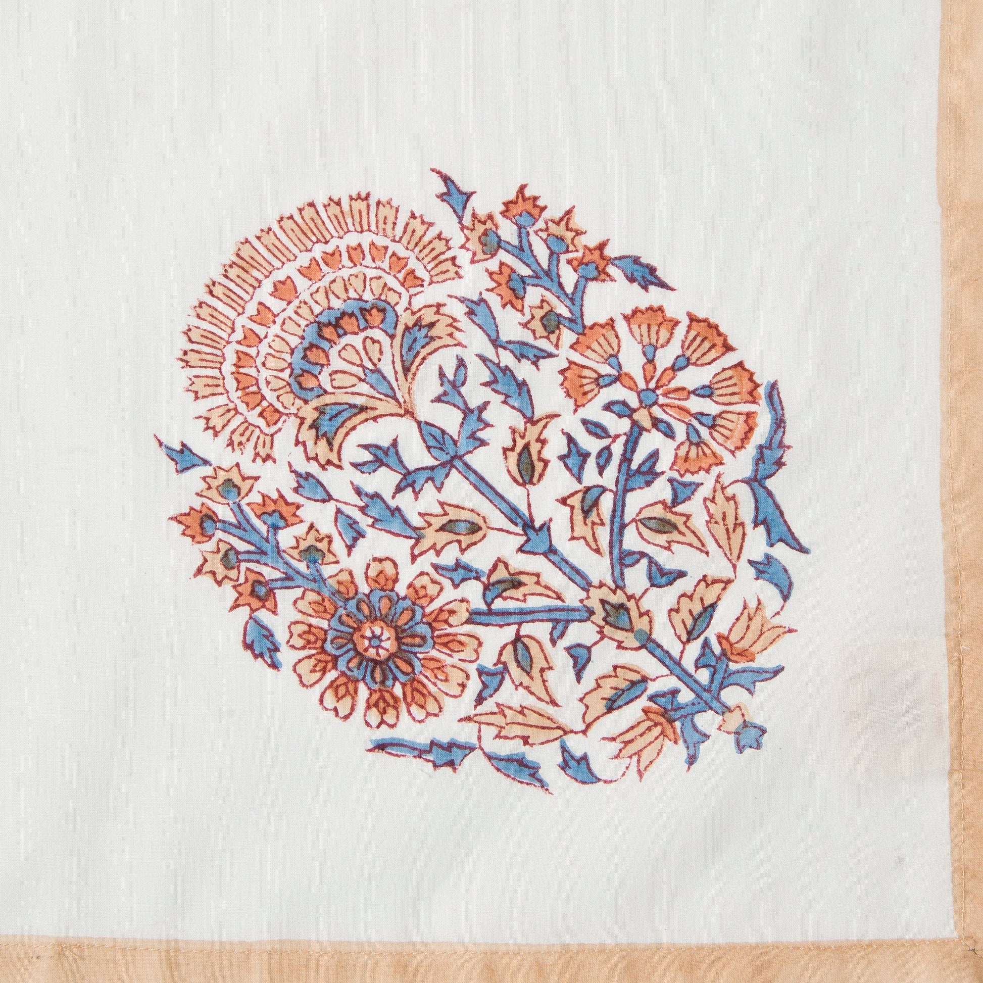 Reusable 100% cotton cloth napkins with reinforced stitched edges, set of 4.