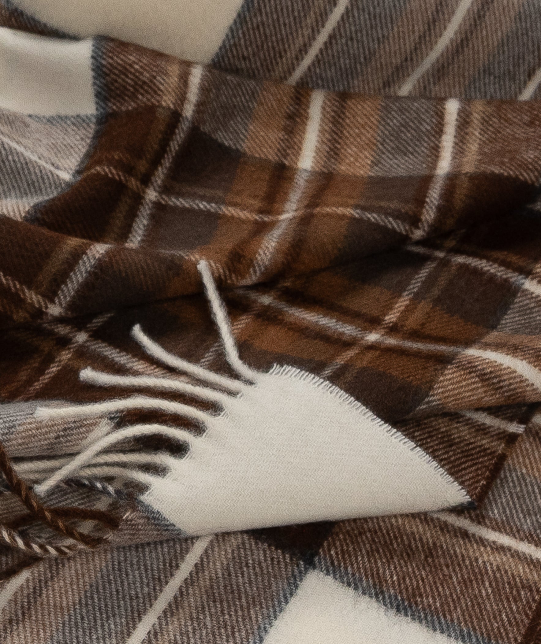 Prince of Scots Merino Wool Throw ~ Natural Dress Stewart ~-Throws and Blankets-[bar code]-Prince of Scots