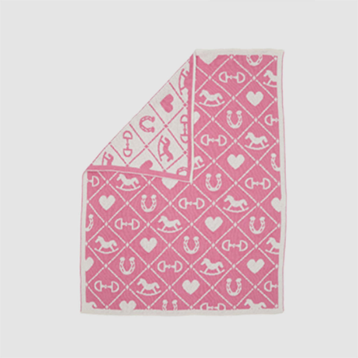 in2green Eco Baby Throws Baby Cotton Knit Blanket - Pony Quilt