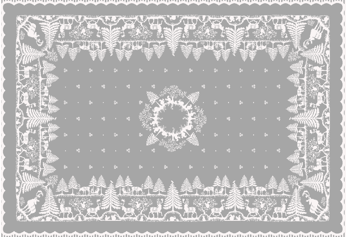 Prince of Scots Scottish Leno Gauze Christmas Tablecloth ~ Gold Lurex ~-Home Gifts-Prince of Scots-MadrasGoldTable-810032752262-Prince of Scots