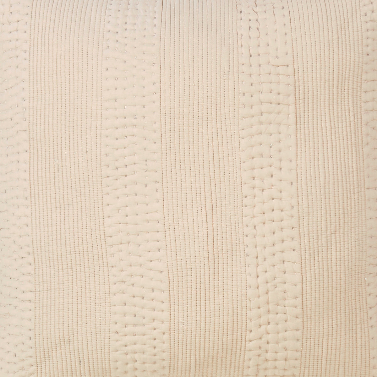 CL-164-11096_2|Close-up of a warm beige coverlet, featuring intricate textured vertical stripes, ideal for adding depth to bedding.