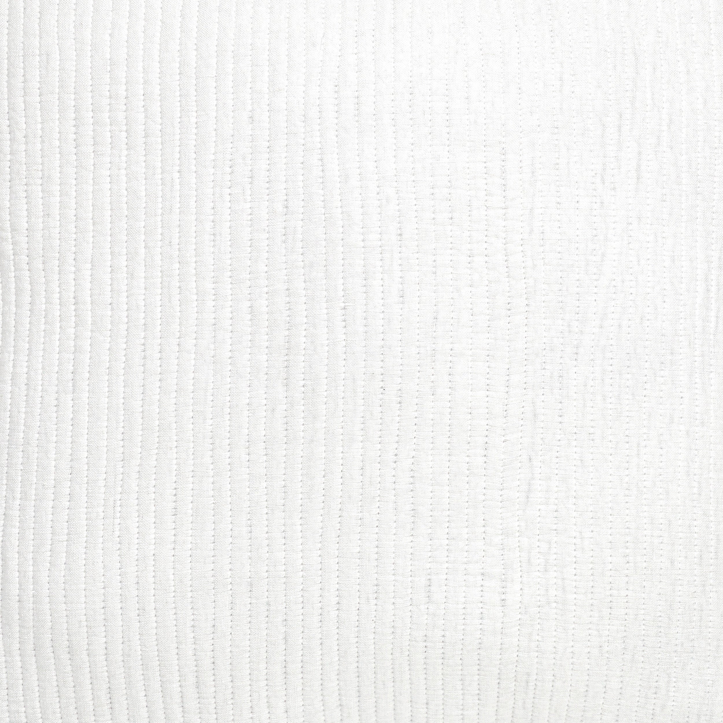 SWT-196-7.8_1|Crisp white throw blanket featuring a subtle vertical textured stripe pattern, adding elegant warmth to any room.