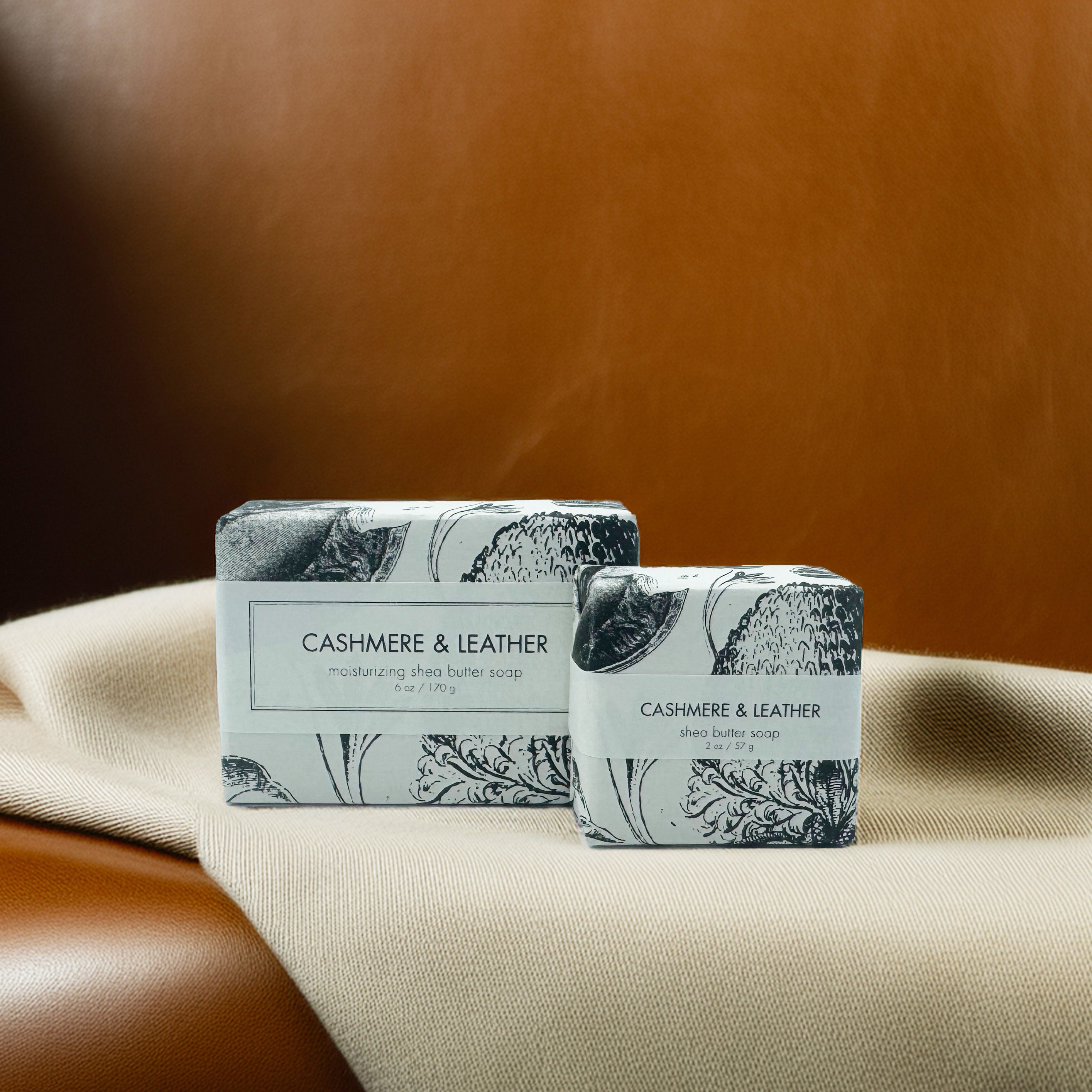 Cashmere & Leather - Petite Shea Butter Soap