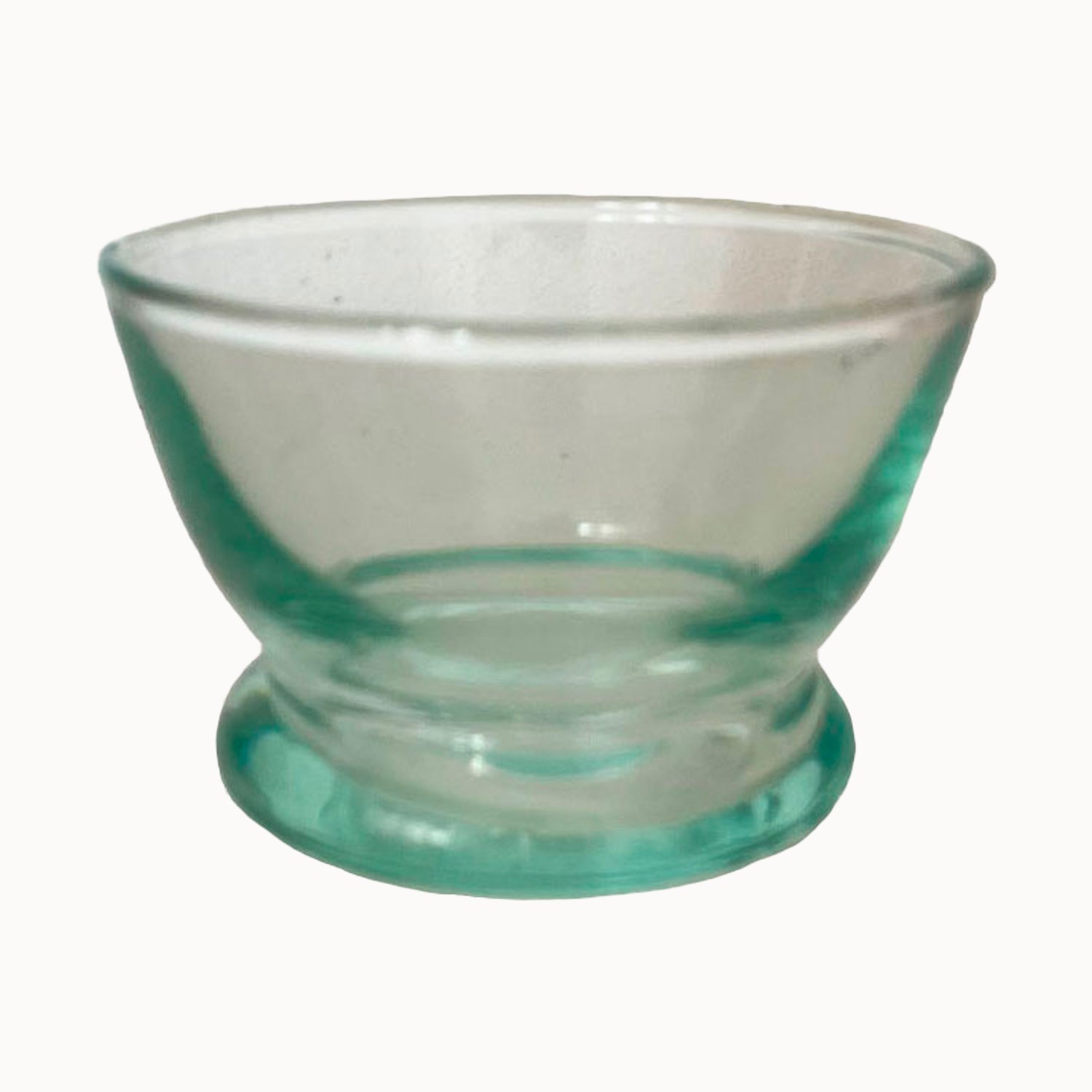Moroccan Blown Glass Footed Pinch Bowl