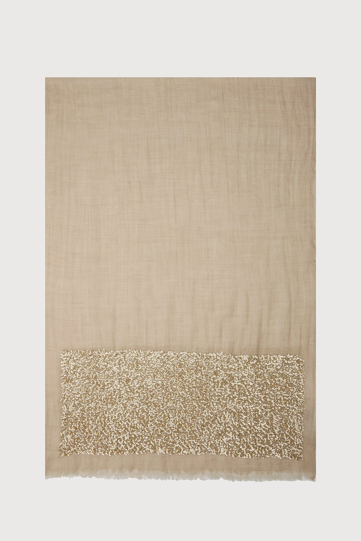 Wool Sparkle Scarf - Ivory