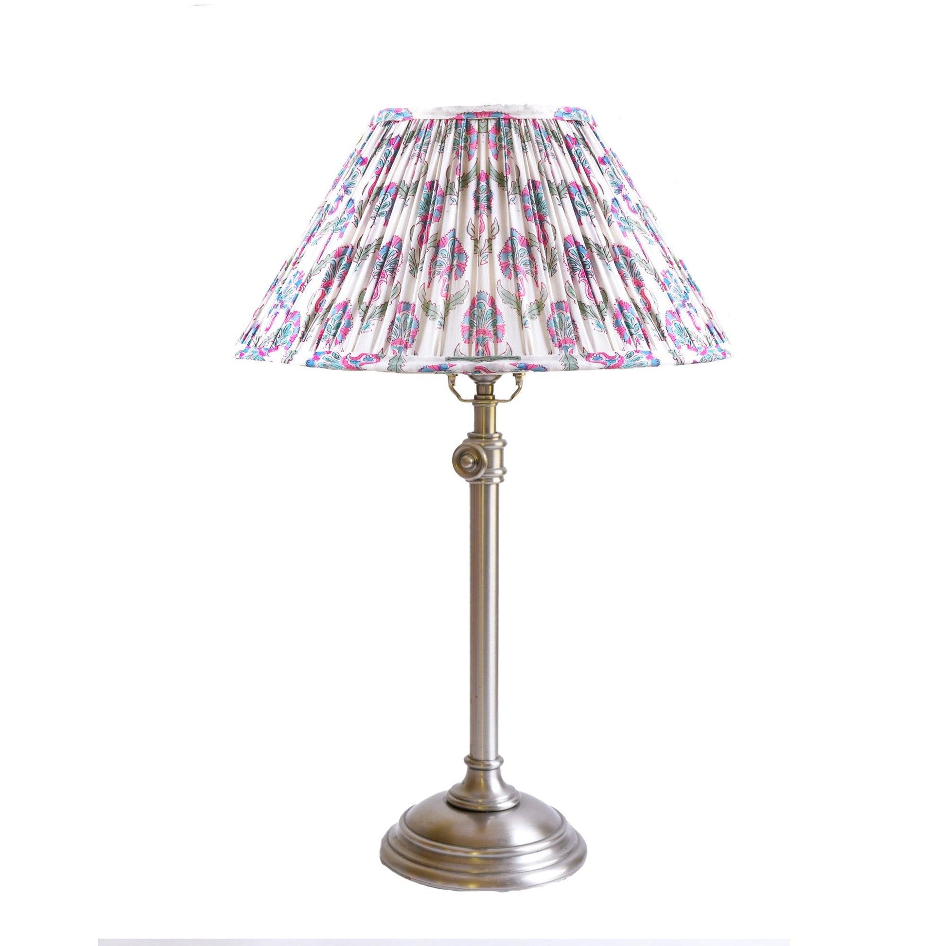 Pleated Lampshade in Laura Print - Sophie Williamson Design
