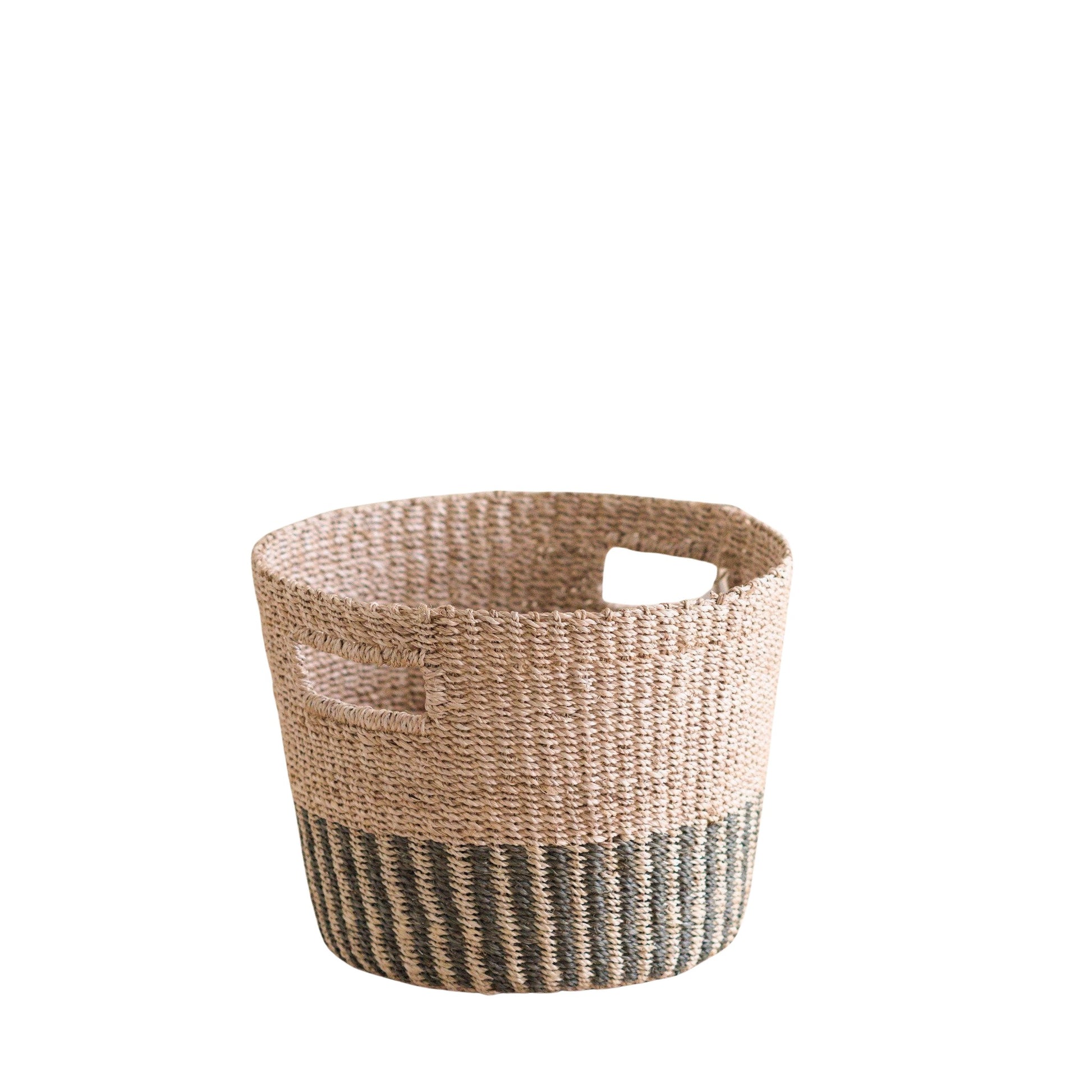 Baskets - Grey + Natural Tapered Basket - Storage Baskets | LIKHA - LIKHÂ