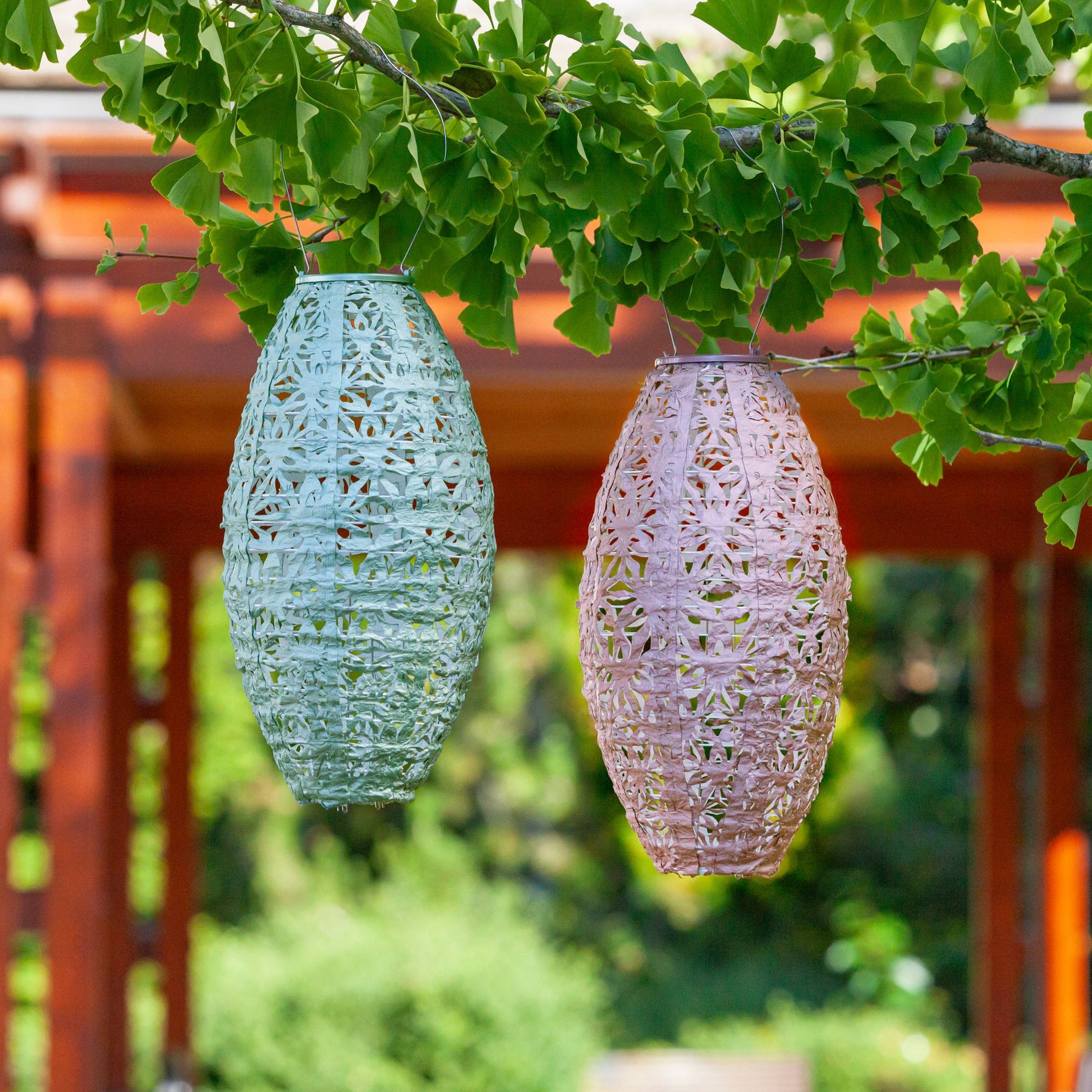 Stella Wildflower Pod Sage and Blush on branch