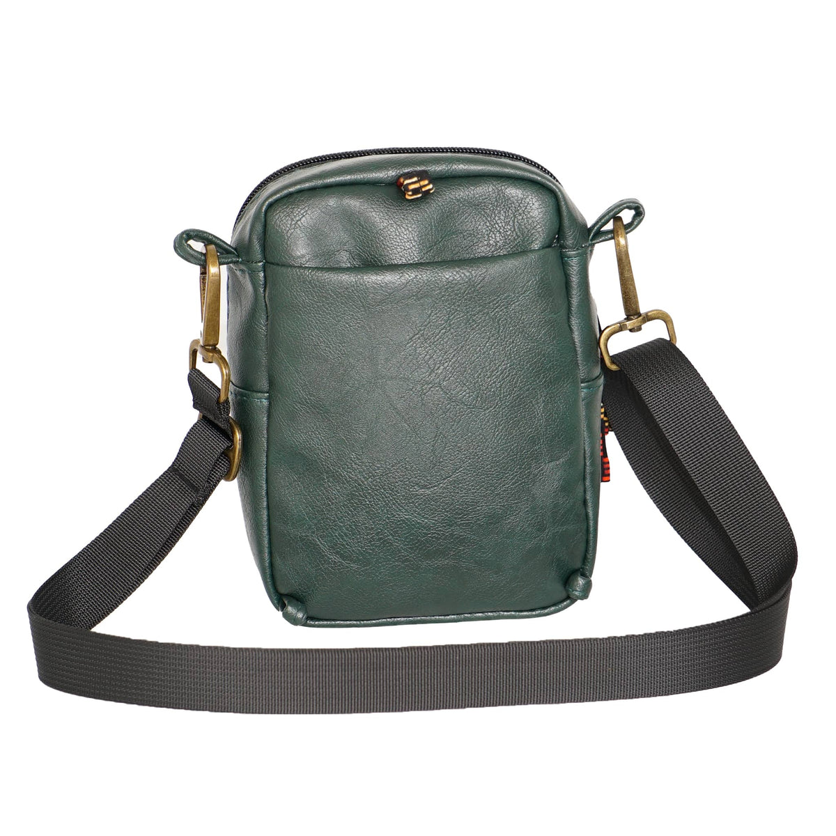 Rozi Vegan Leather Crossbody Bag 1L #color_forest-green