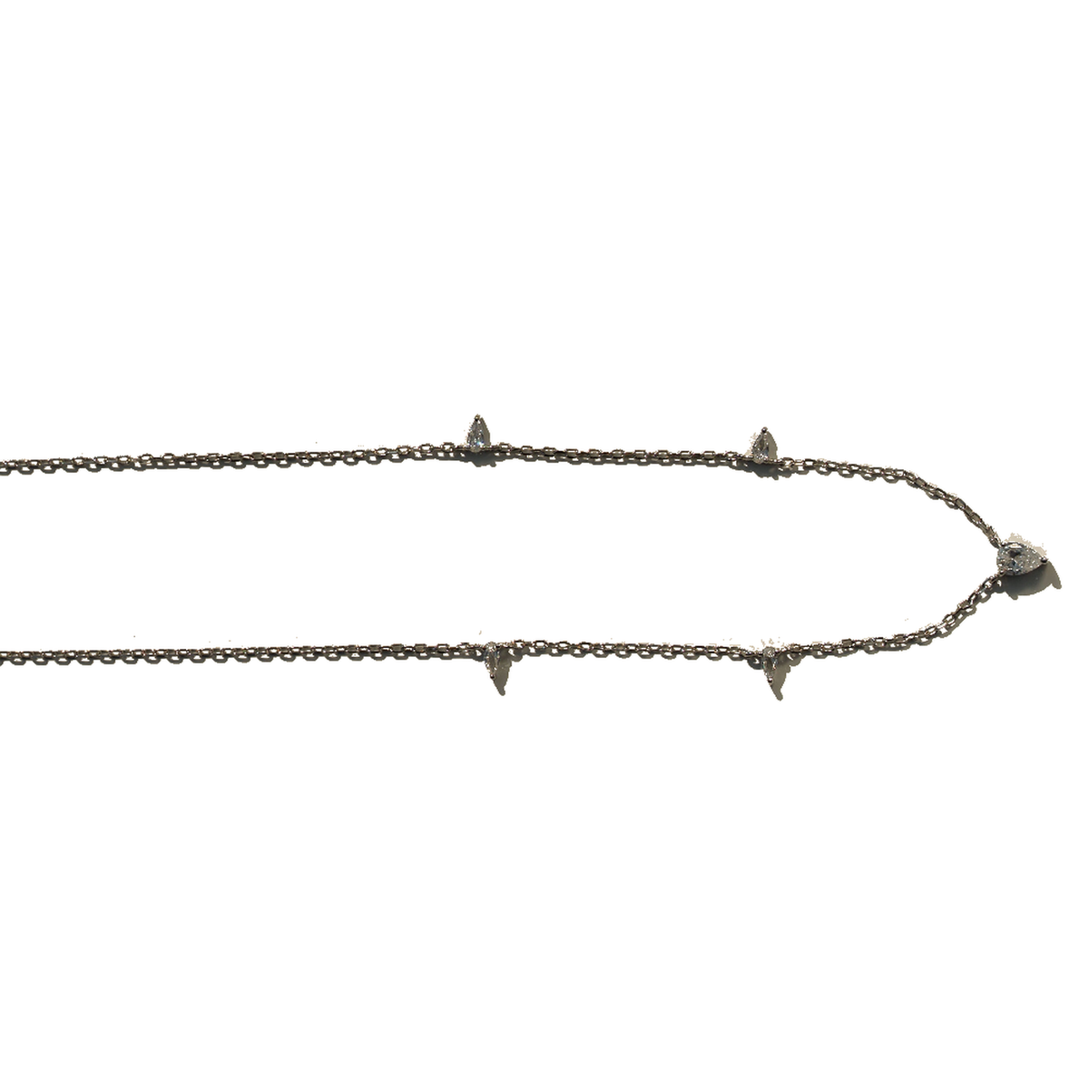 Triangle Gem Necklace