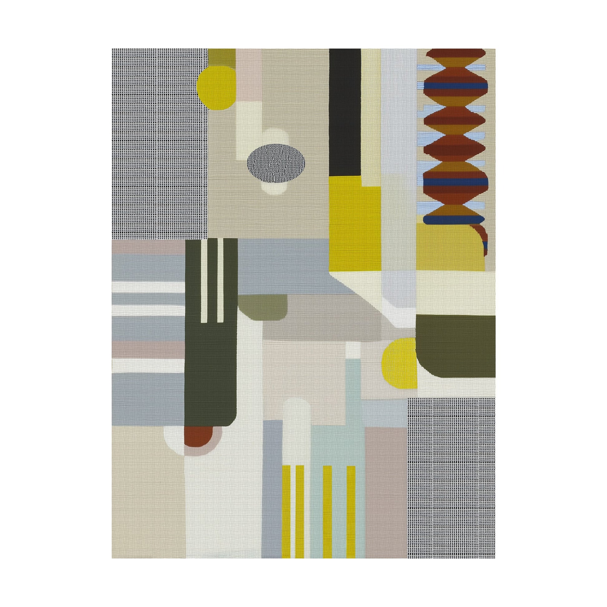 Woven Perspectives No. 16 — Geometric Abstract Art Print