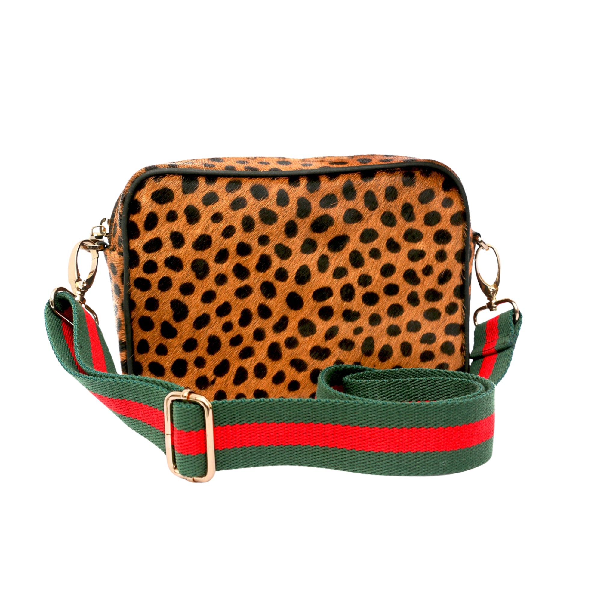 Leopard Leather Camera Bag