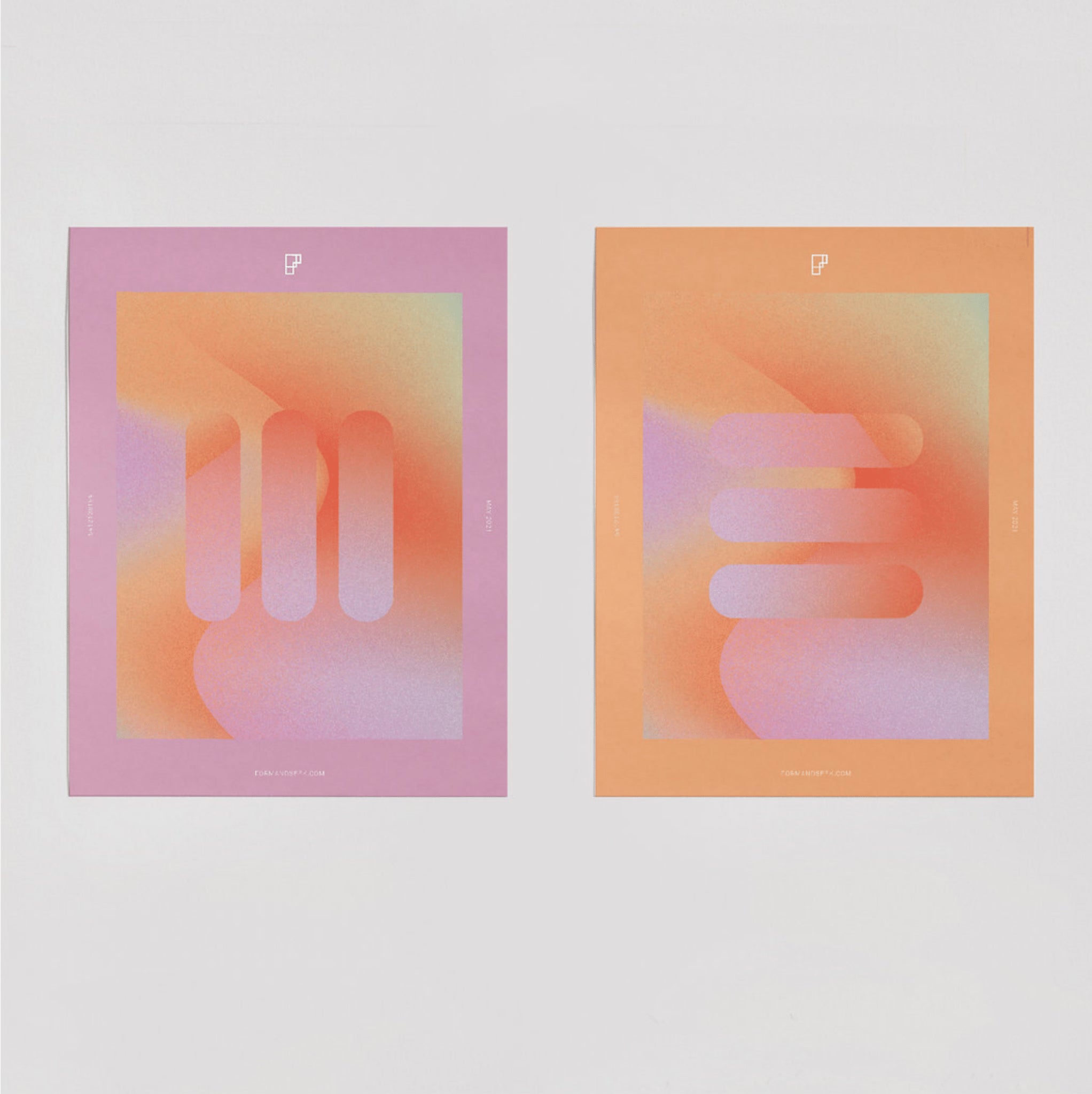 Twins Digital Artwork | Set of 2 - Form&Seek