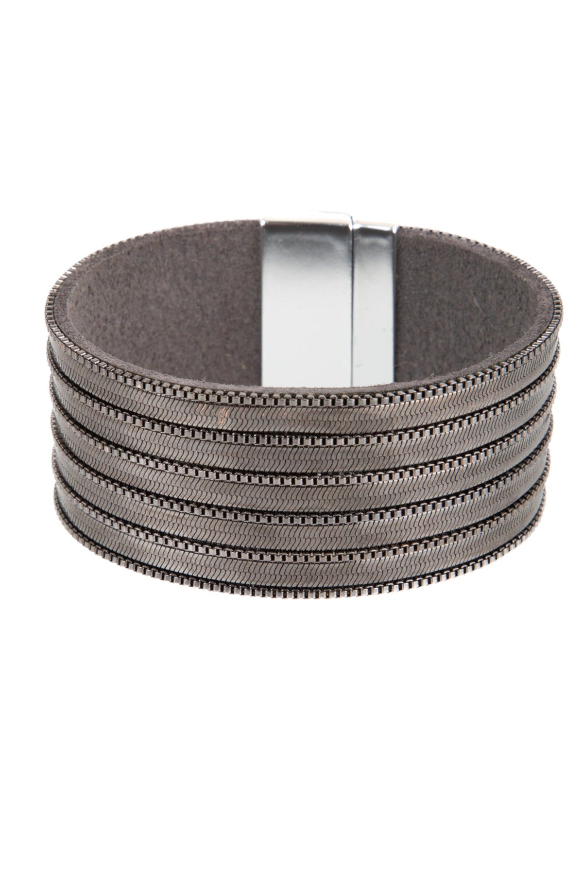 Delicate Chains Vegan Leather - Gunmetal
