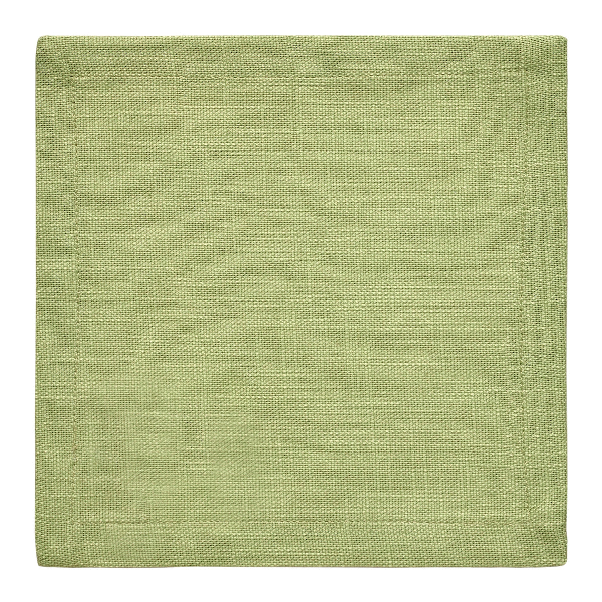 CNP-4905-66_3|Close-up of a single light green fabric napkin, woven texture, a versatile reusable cloth for dining and elegant table settings.