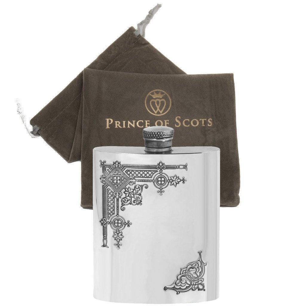 Gothic Design Hip Flask-Men's Gifts-Prince of Scots-Prince of Scots