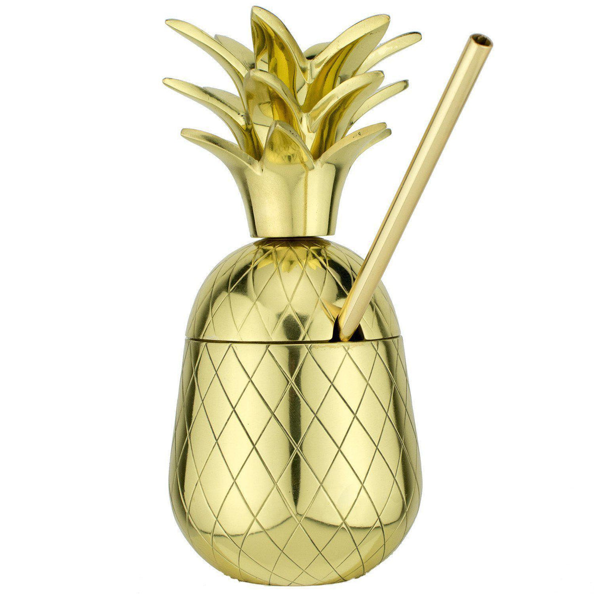 The Royal Hawaiian Pineapple Tumbler ~ Gold 9 Ounce-Home Gifts-Prince of Scots-810032751746-PineGold7-Prince of Scots