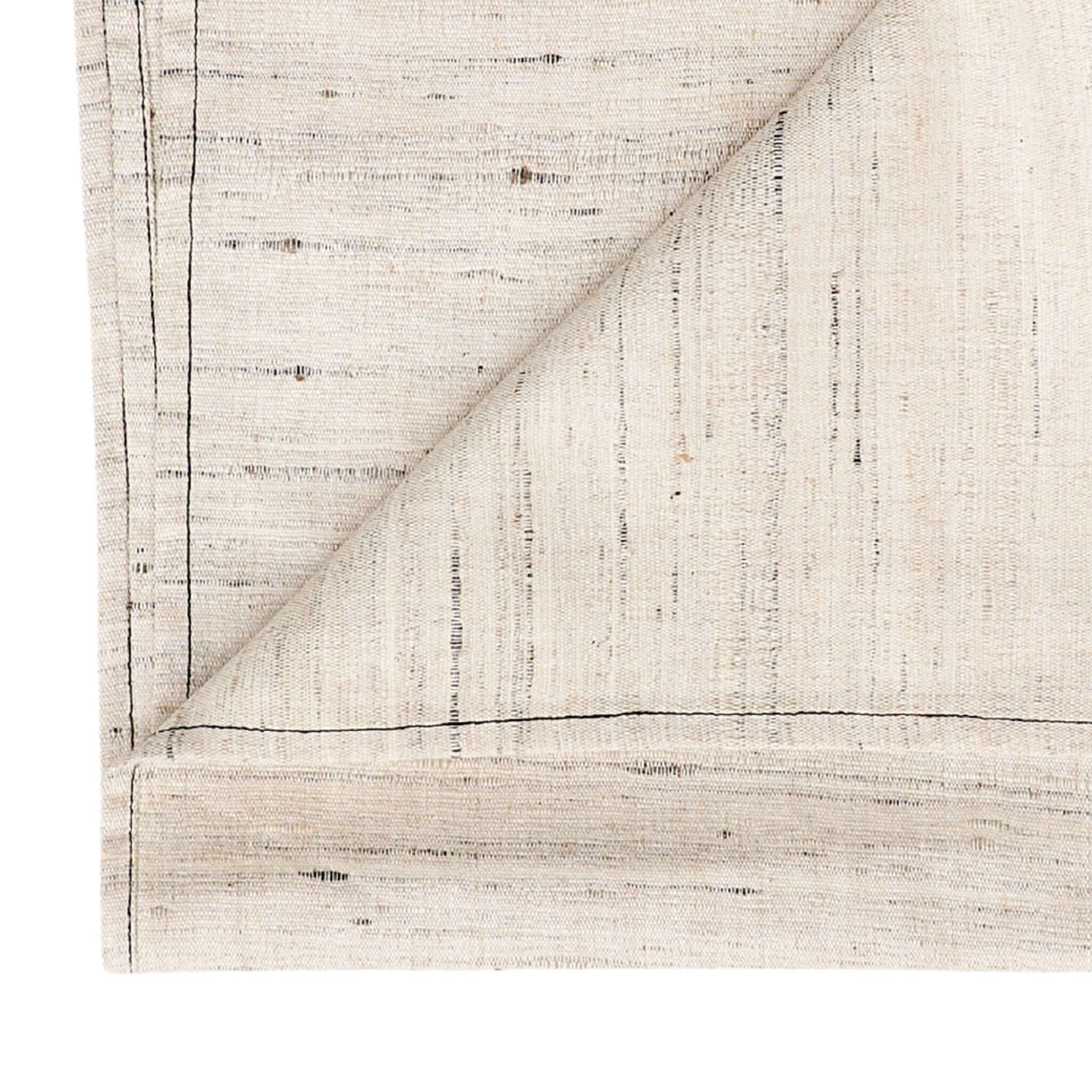 Kora Off White Peace Silk Handloom Napkin set of 4 showcasing unique texture and craftsmanship.