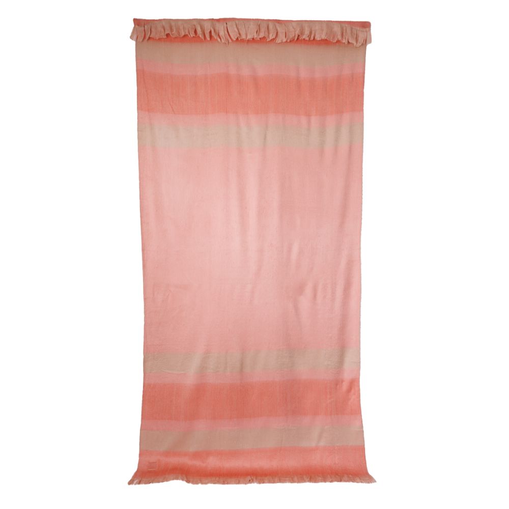 Pink artisanal woven throw
