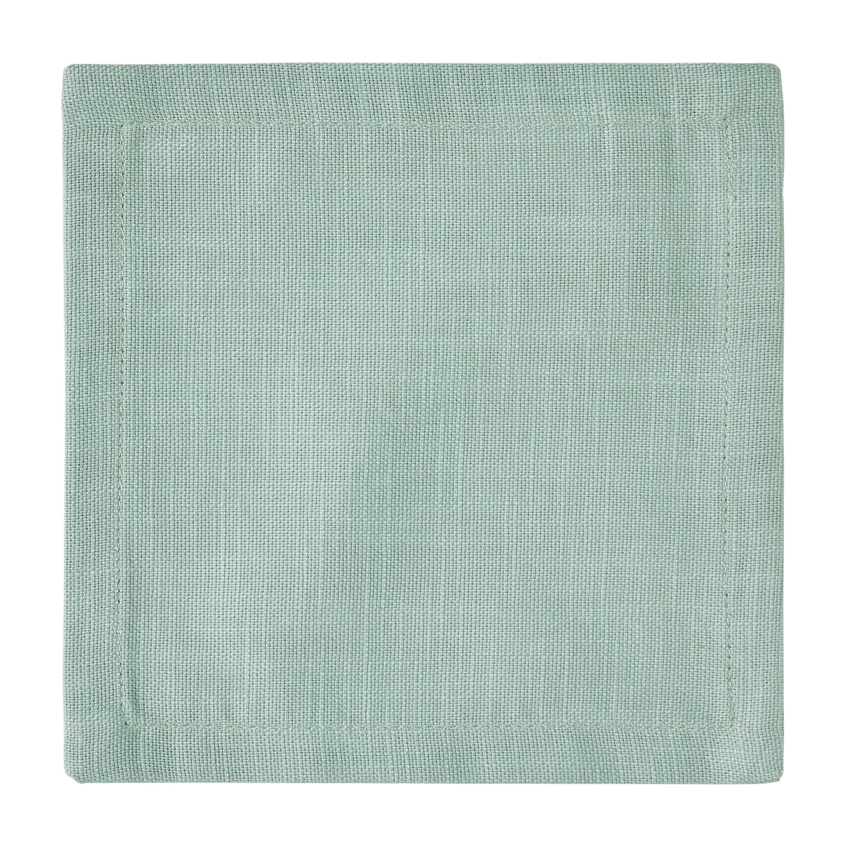 CNP-4911-66_3|Elegant mint green linen dinner napkin, single square, perfect for stylish dining and everyday reusable table decor.