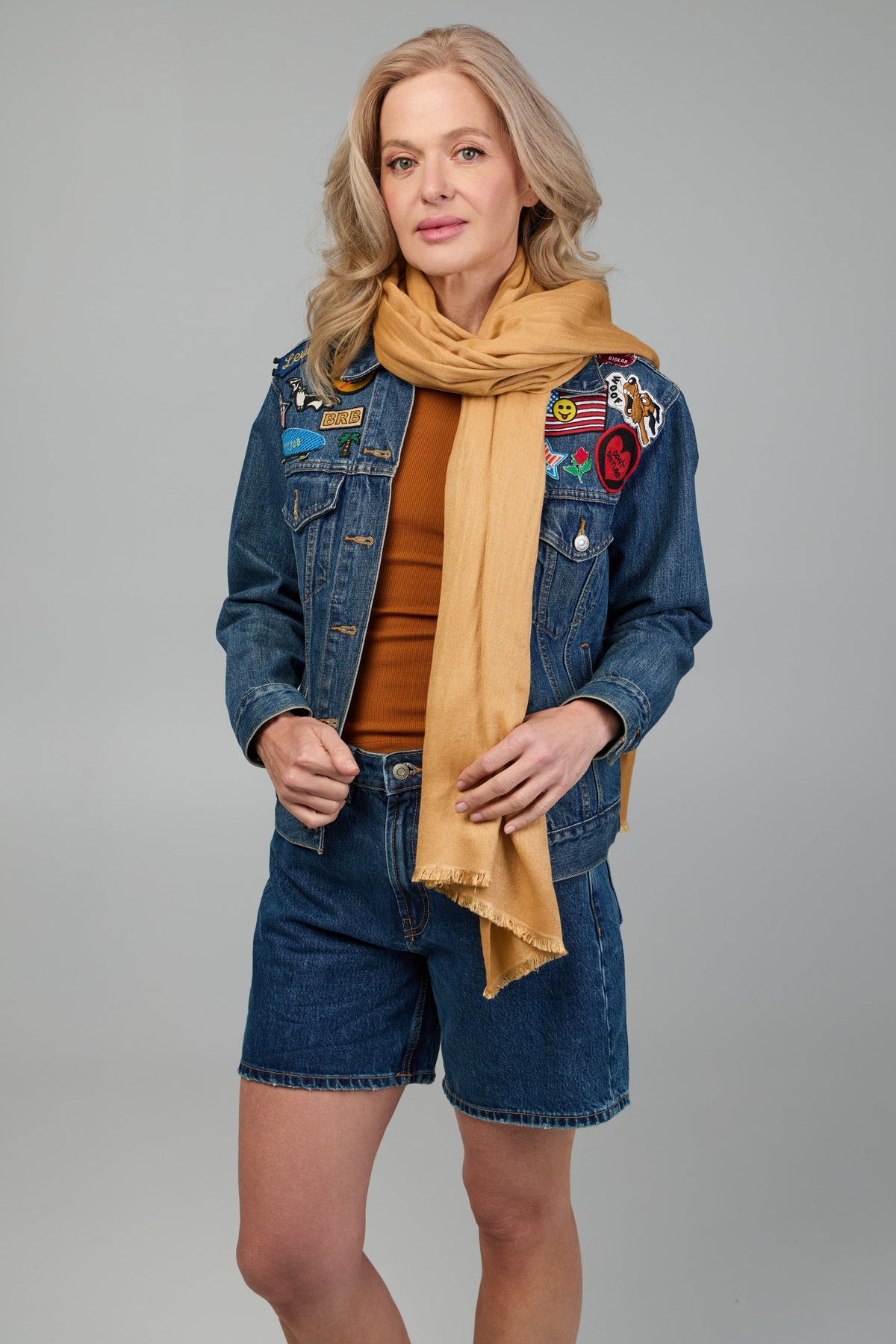 Cashmere A Silk Scarf With Eyelash Fringe - Blanched Almond