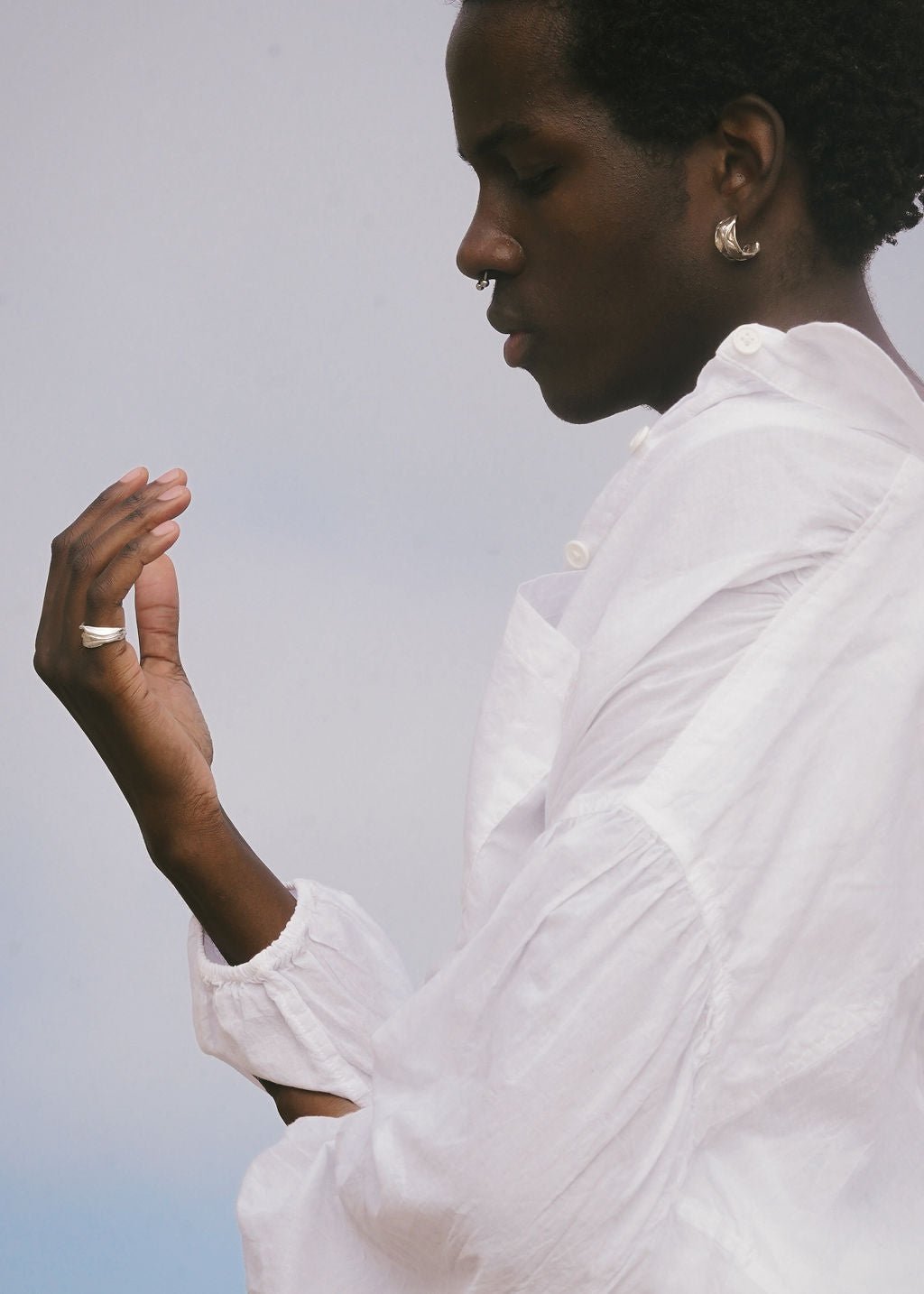 Eureka Chunky Silver Hoop Earrings - Dea Dia