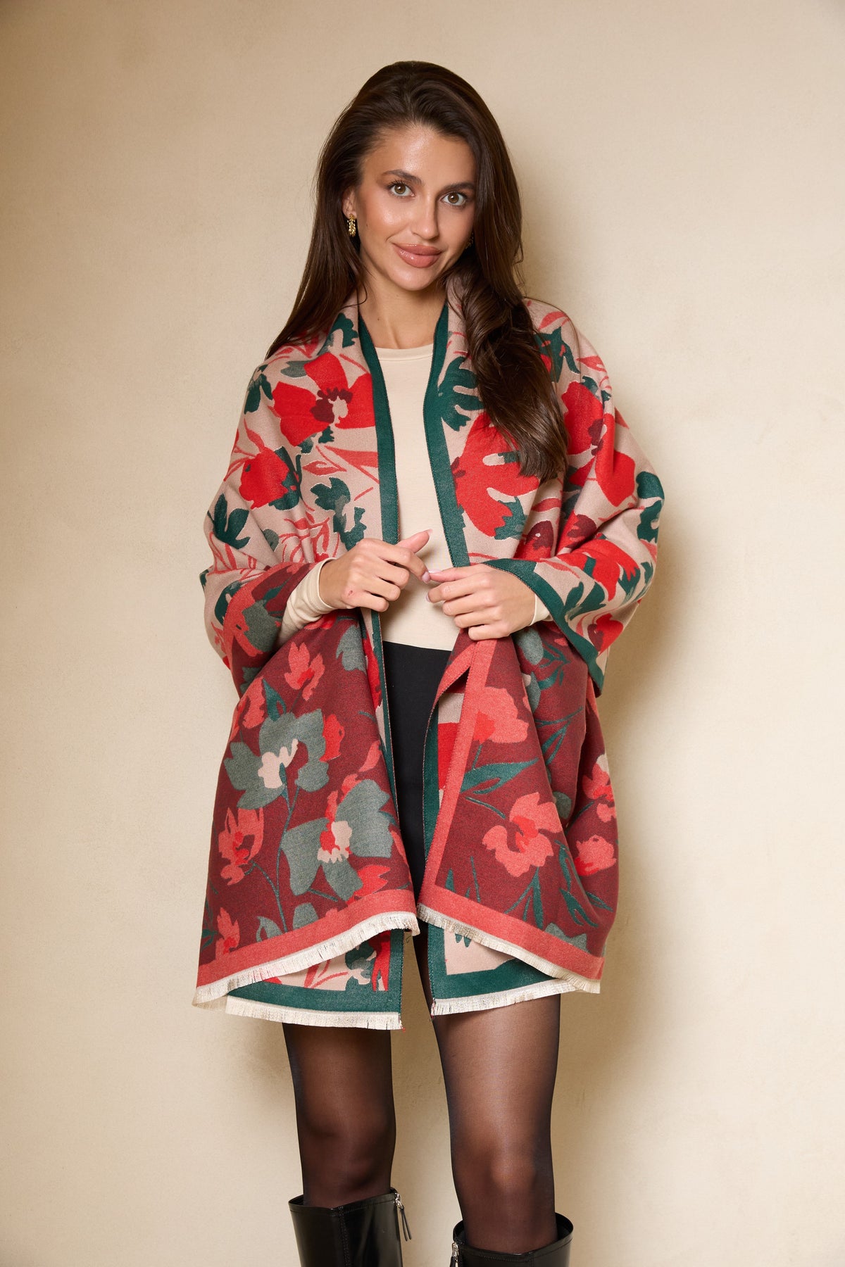 Reversible Scarf Big Floral